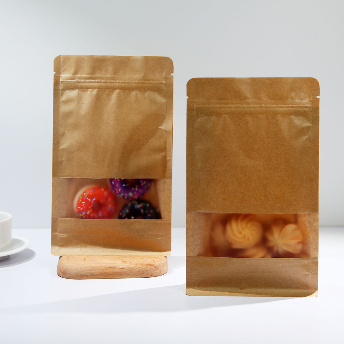 Window Stand up Pouches Zip Lock Food Storage 2