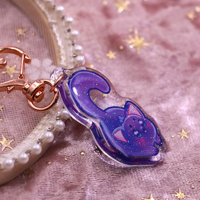 Cute Epoxy Acrylic Charm Keychain 3