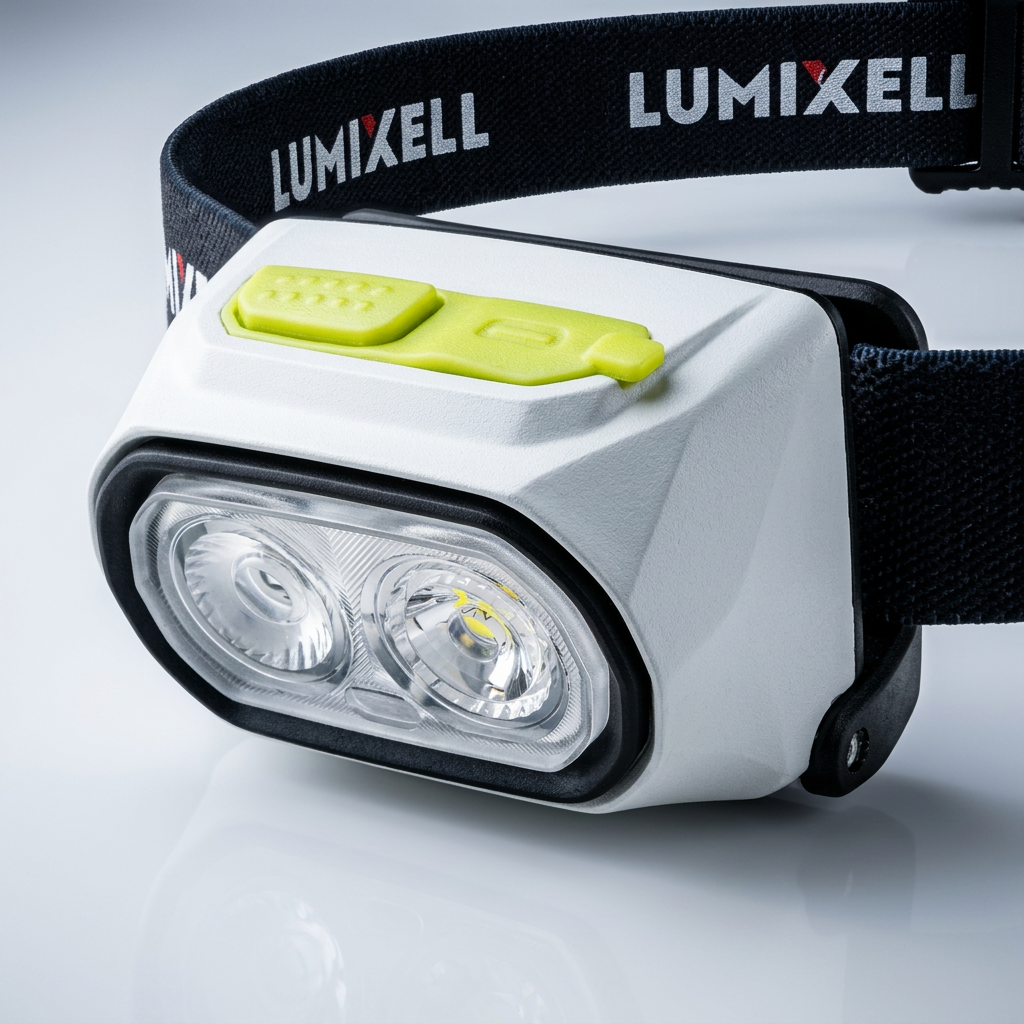 600LM USB-C Rechargeable Dual-Color LED Headlamp With Red