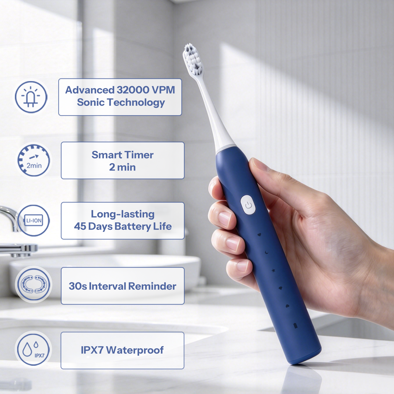 Electric Kids Toothbrush IPX7 Travel Case 4