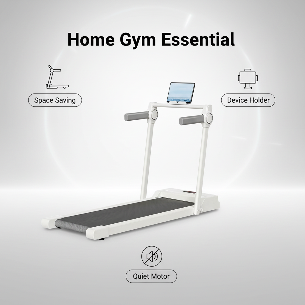 Faltbares Laufband für Home-Office, elektrisch 4