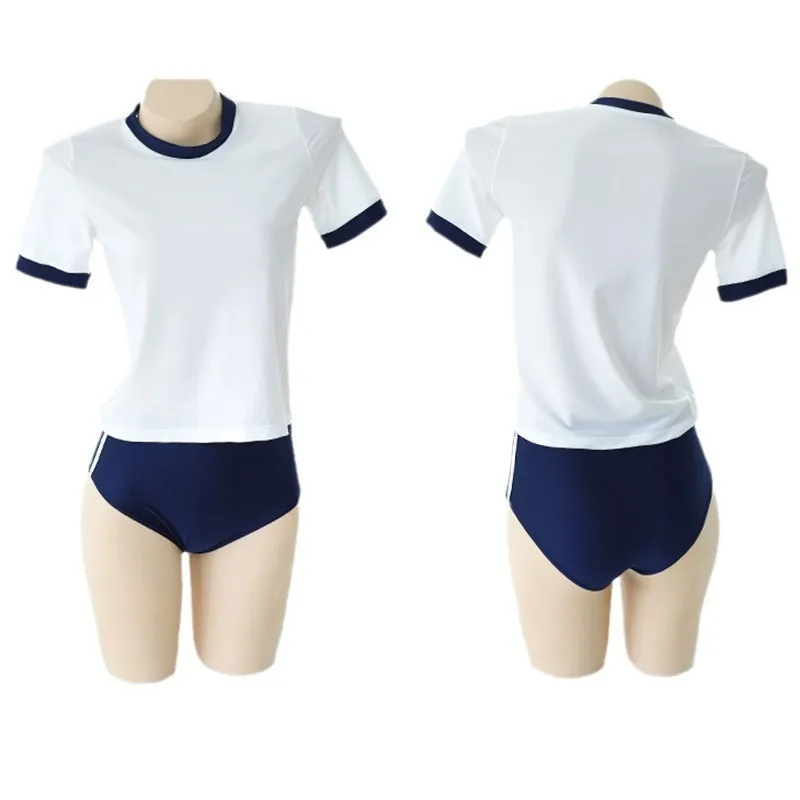 Cosplay-Kostüme Schuluniform Rollenspiel-Outfit Damen Niedlicher Minirock Enganliegende Bluse 2
