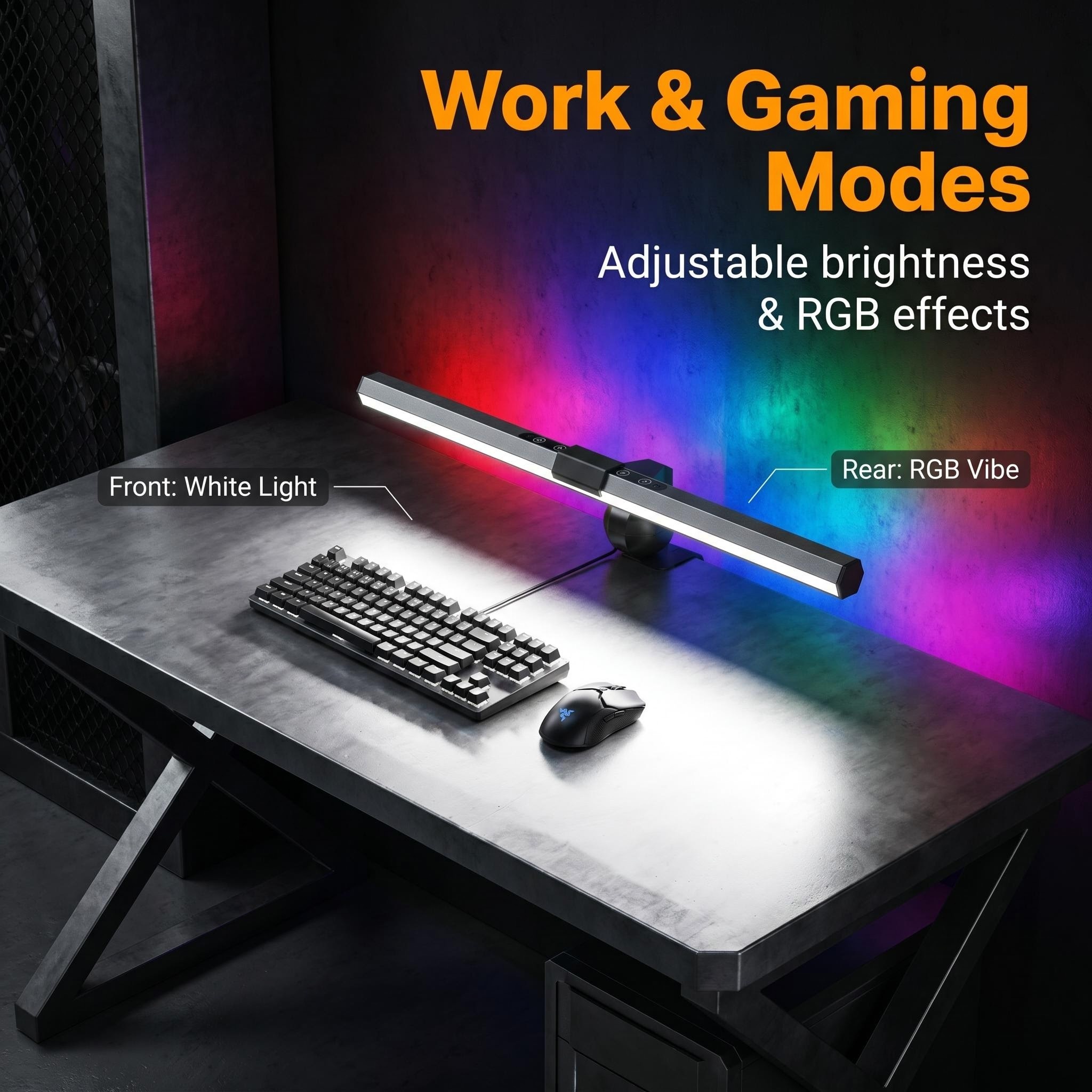 E-Reading LED Task Lamp With Auto-Dimming and RGB
