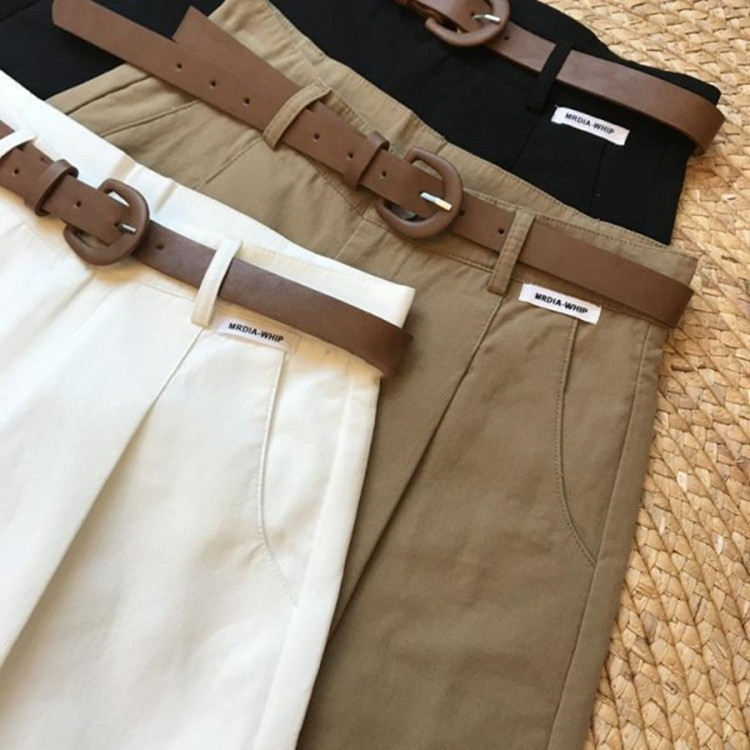 Summer Shorts with Belt and Pockets 2