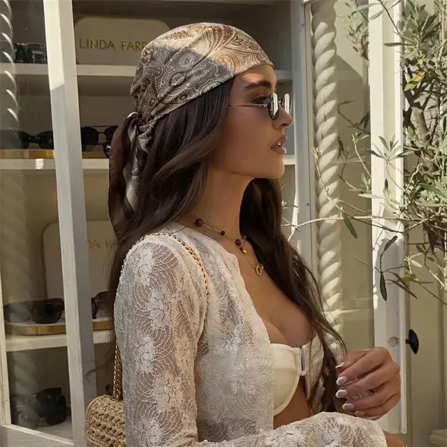 Satin Head Scarf 3
