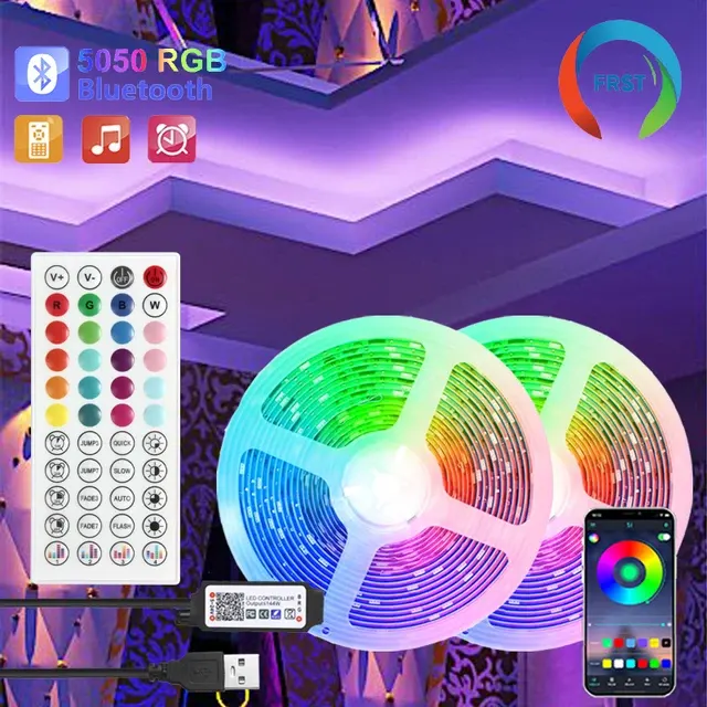 RGB LED Strip with Bluetooth, 10 m 1