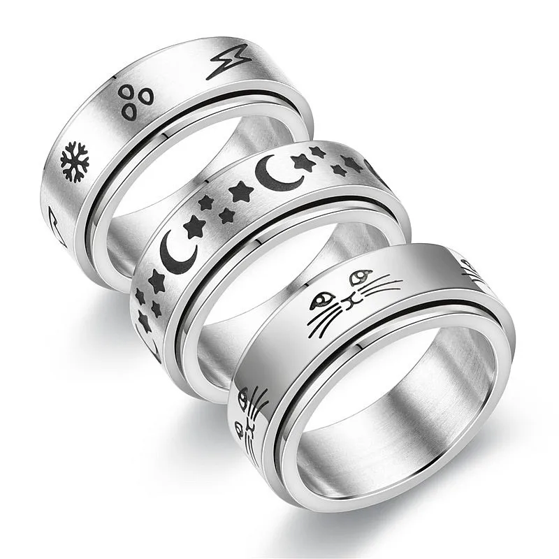 Anti Stress Angst Fidget Spinner Paar Ringe Für 4