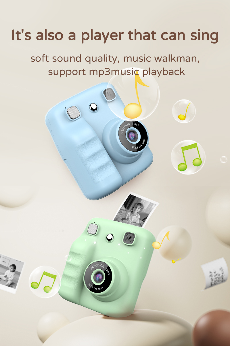 Kids Instant Print Camera with Color Printing 4
