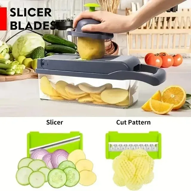 14-in-1 Multifunctional Vegetable Chopper with Handle 4
