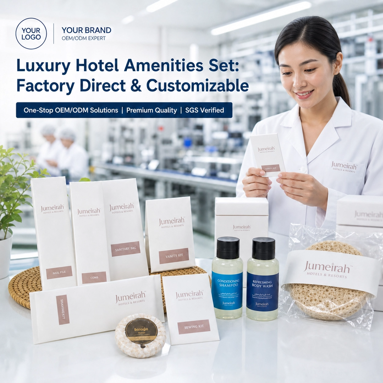 Luxury Hotel Amenities Set Disposable Portable Supplies Sets