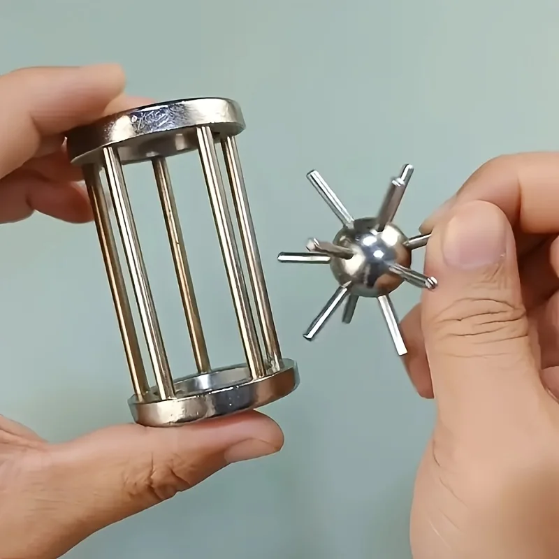 Stainless Steel Cage Puzzle for Adults 4