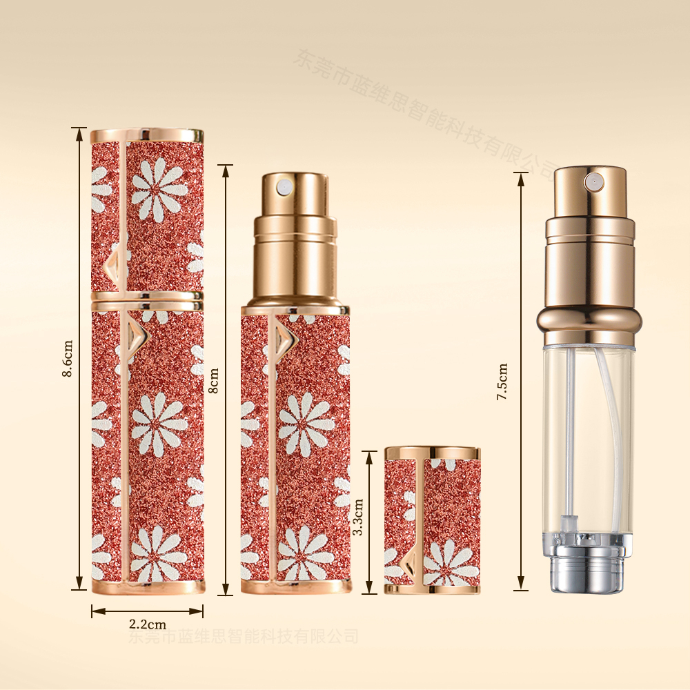Handmade Luxury Leather Perfume Atomizer 5ml 4