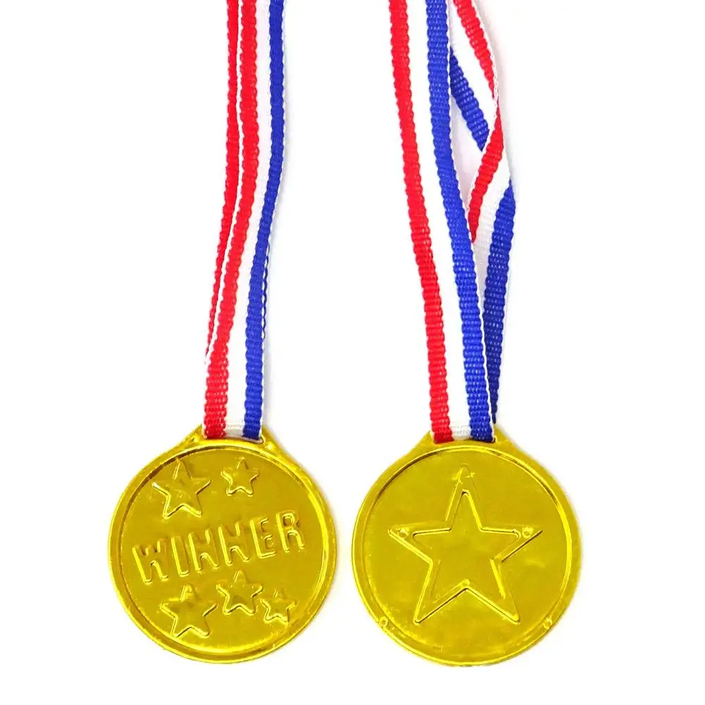 20 Gold Plastic Award Medals for Kids 3
