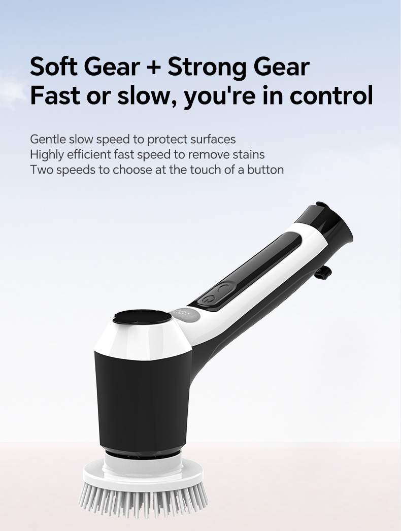 IPX8 Cordless Electric Car Wash Brush 4