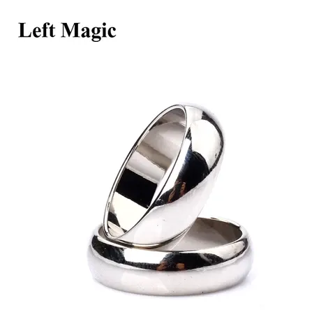 Silver Curved PK Magnetic Ring