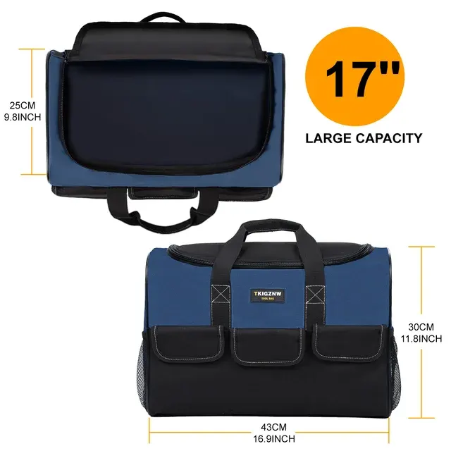 17-Inch Electrician Tool Bag, 6 Pockets 2