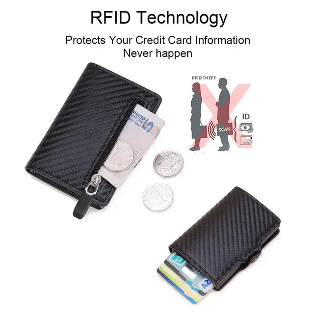 Slim Carbon RFID Blocking Card Holder 3