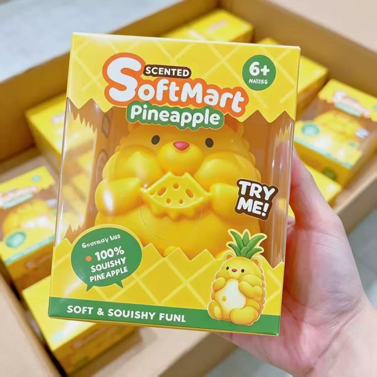 Soft Pineapple Bear TPR Fidget Toy 4