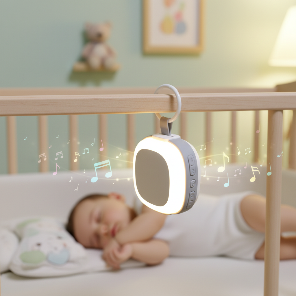 Smart-Babyrauschmaschine mit Schreisensor