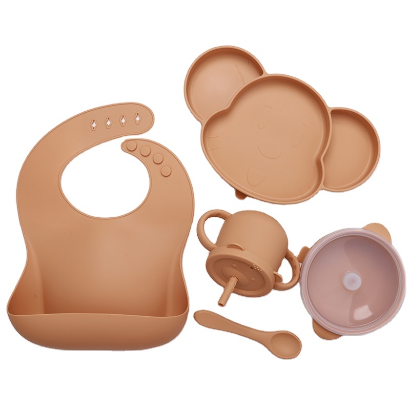 Silikon-Babyfütterungsset mit Tiermotiven 2