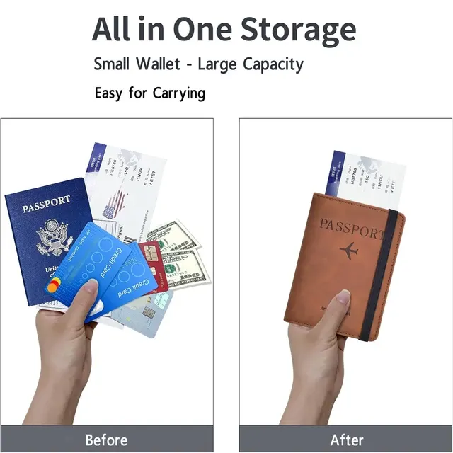 Passport Cover with Wallet Compartment 4