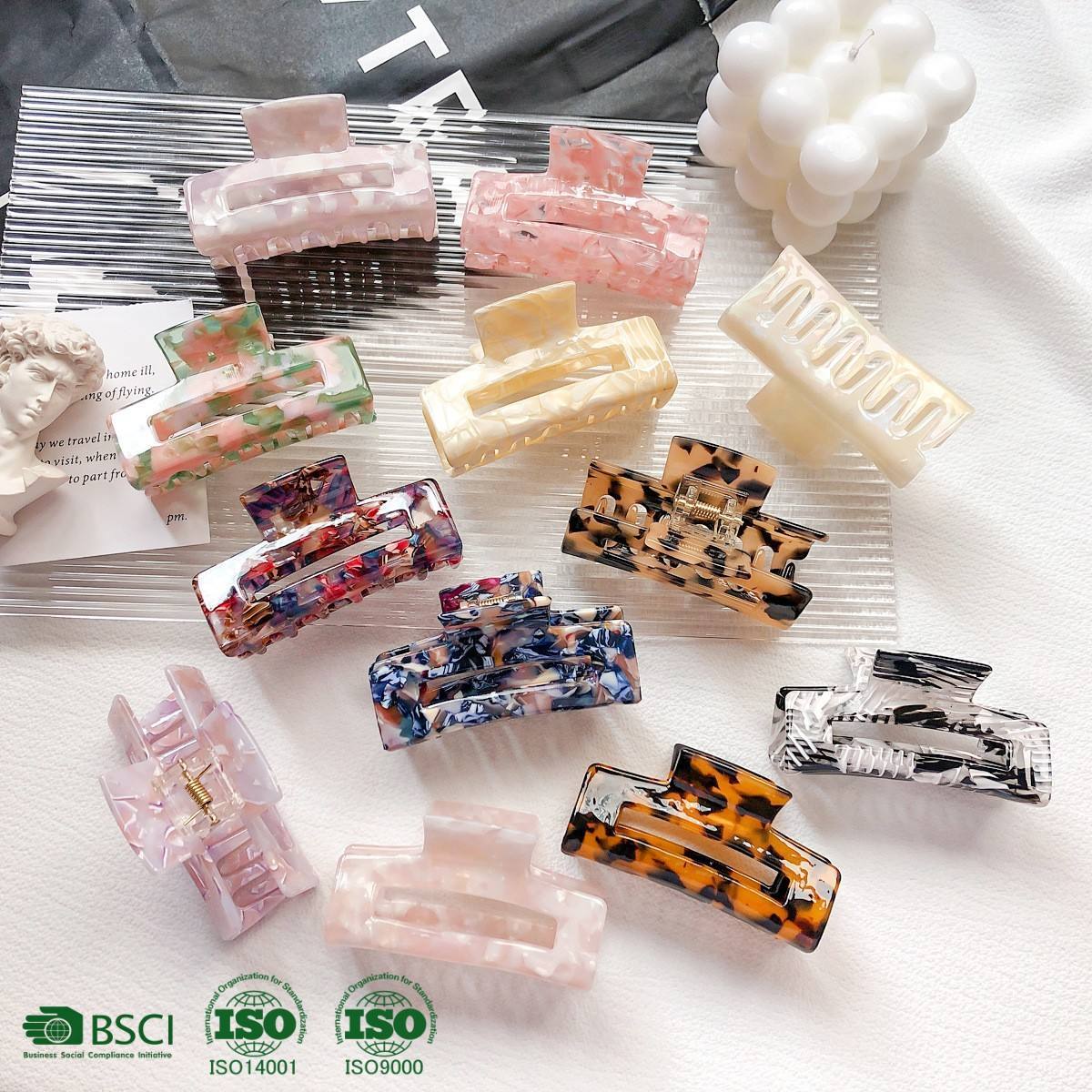 Large Cellulose Acetate Hair Claw Clip 4