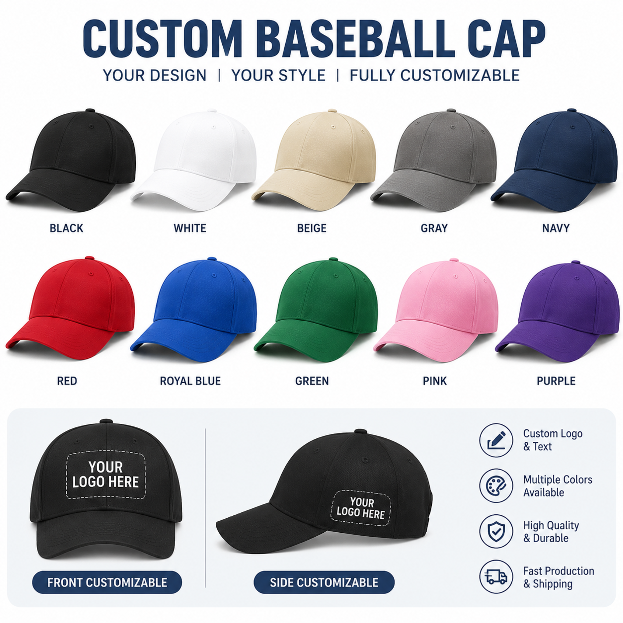 Leichte Unisex Teamcap für Training 4