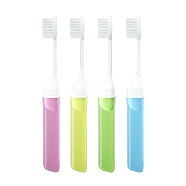 Foldable Mini Travel Toothbrush, Candy Colors 1