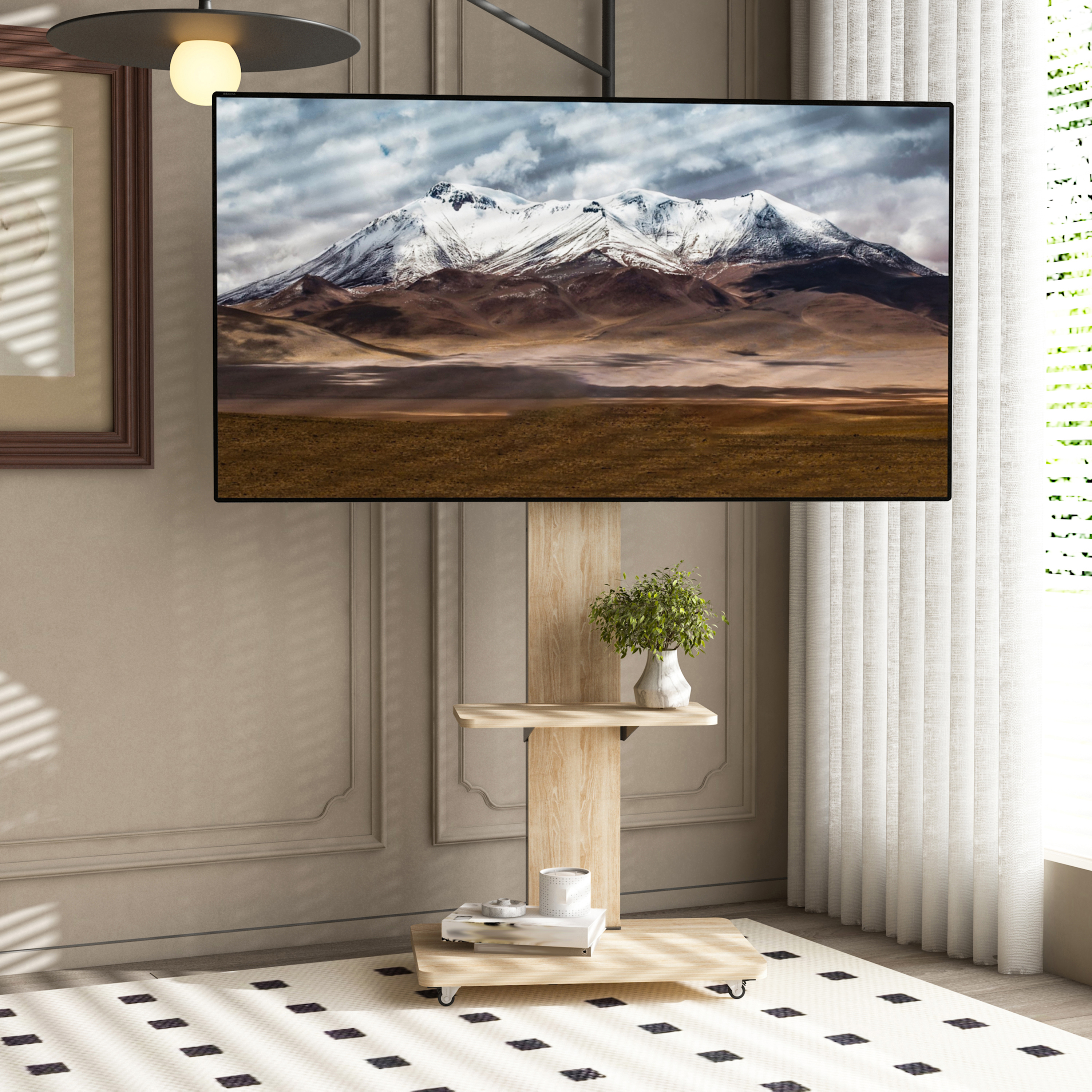 TV Stand With Shelf For Living Room Bedroom 2