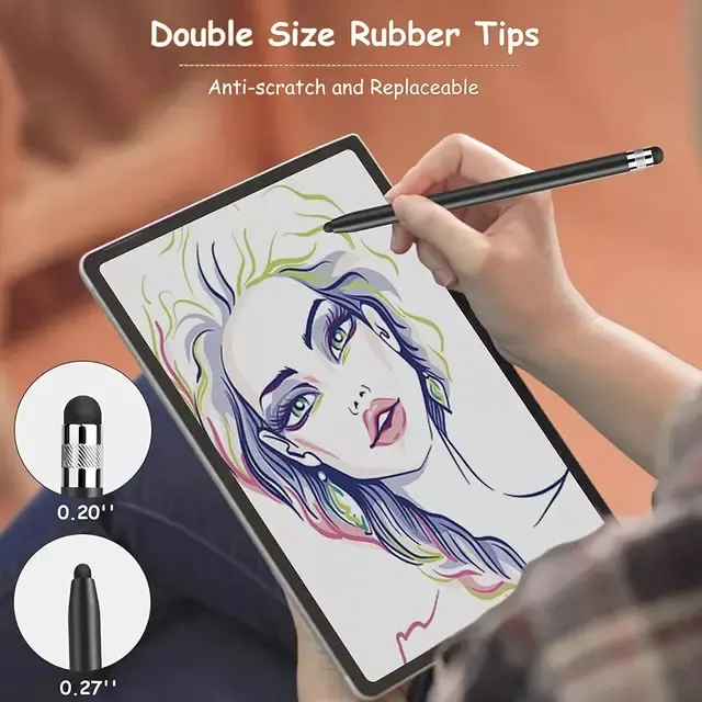 Capacitive Stylus with Dual Silicone Tip 4