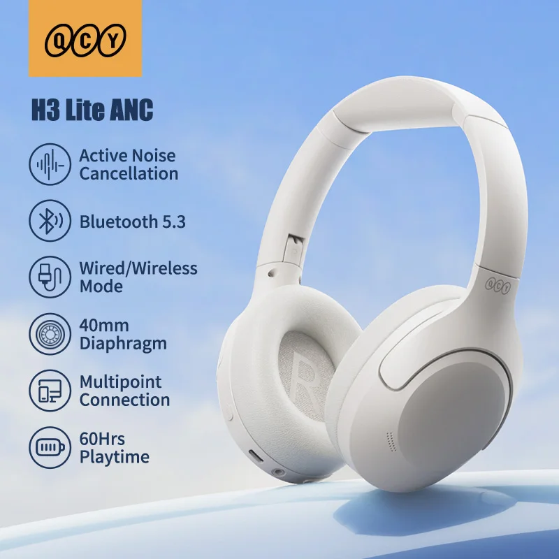 QCY H3 Lite ANC Kabellose Kabelgebundene Kopfhörer Bluetooth 2