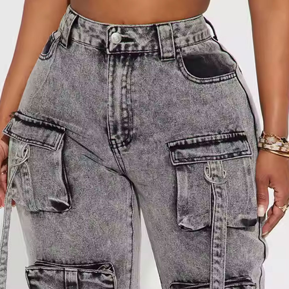 Women's 100% Cotton Cargo Pants 2
