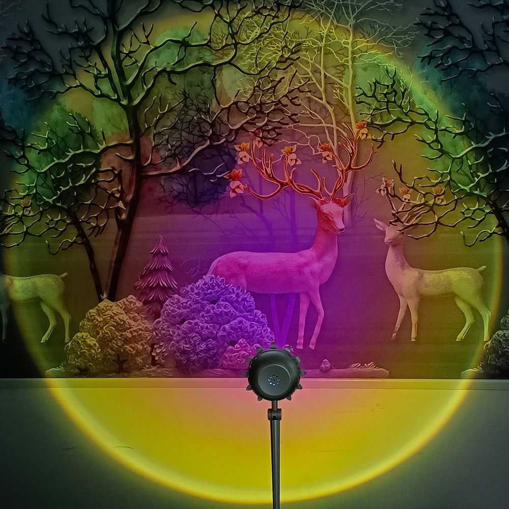 Decorative Home Laser Lighting Table Lamp Rainbow Halo 4