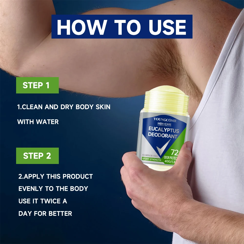 Deodorant für Männer Roll-on-Flasche Reduziert Schwitzen Geruchsentferner Achsel-Körper-Deodorant-Stick 3