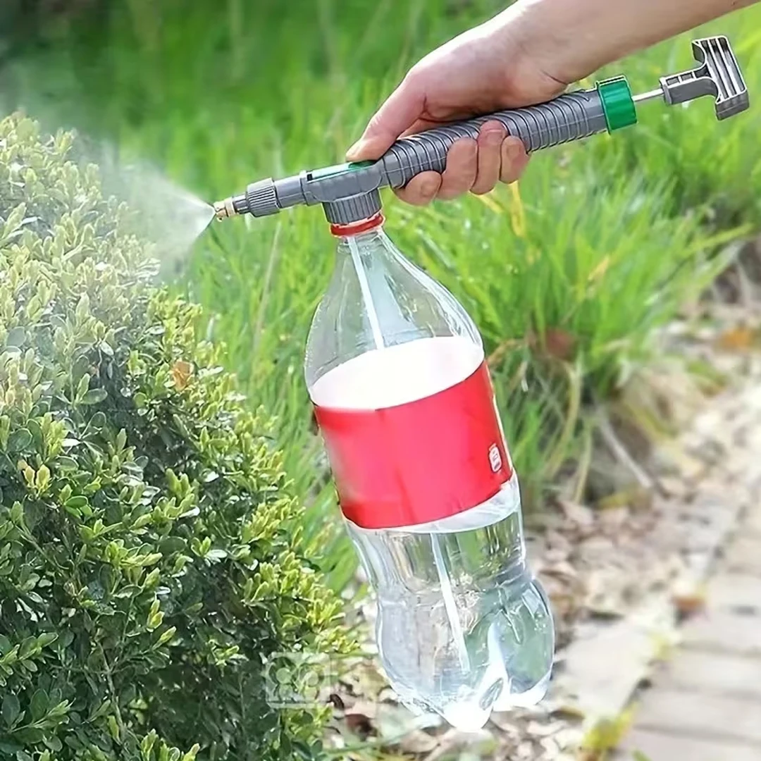 Verstellbare Sprühdüse Passend für Getränkeflaschen Manueller Hochdruckzerstäuber Gartenbewässerungswerkzeug