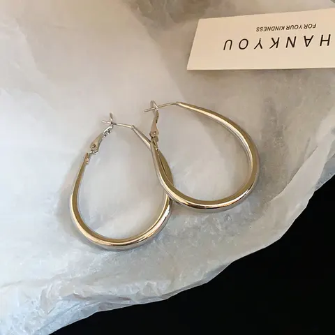 Silver Hoop Earrings