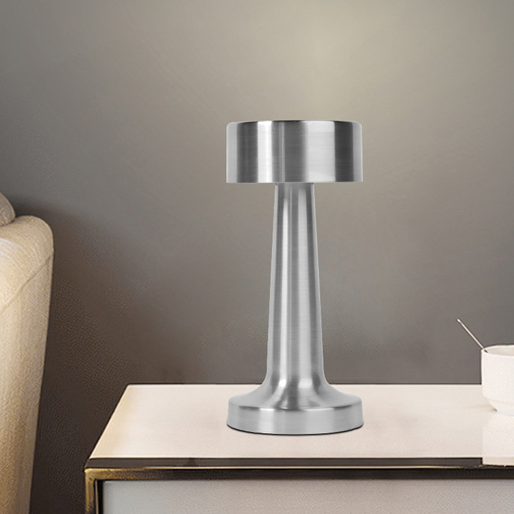 Cordless Aluminum Mushroom Hotel Night Light 2