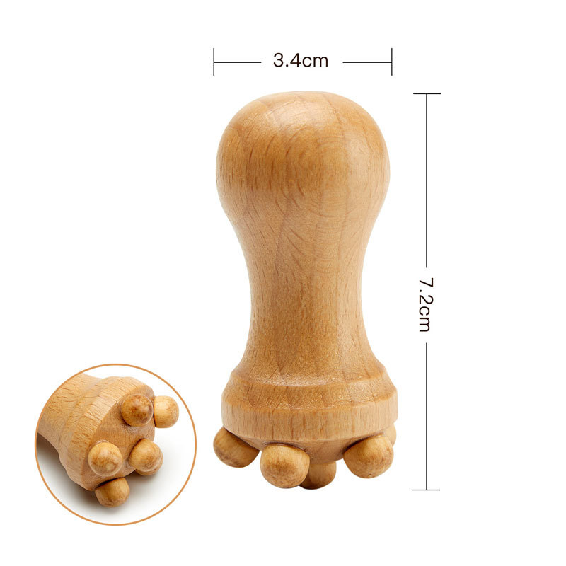 Wooden Gua Sha Massage Set Roller 3