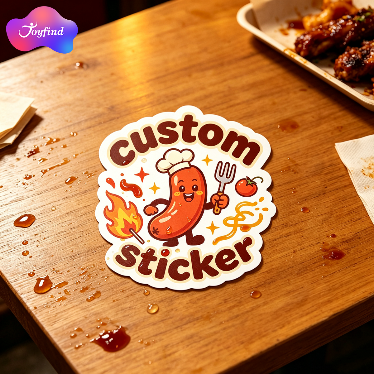 Brand Stickers Vinyl Die Cut Durable Waterproof Glossy 3