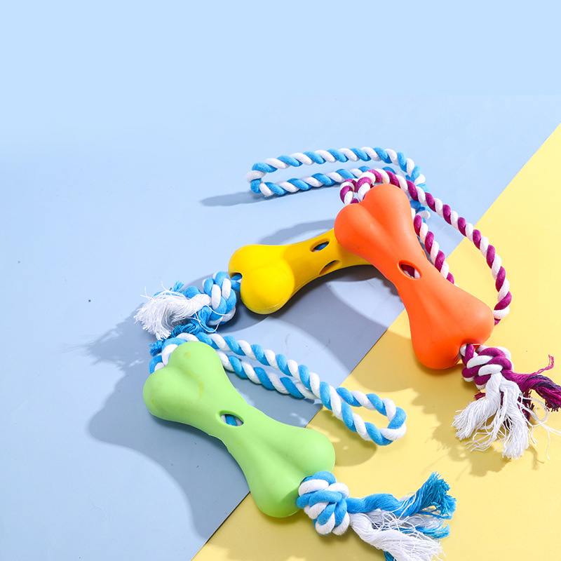 Knotted Rope Bone Chew Toy