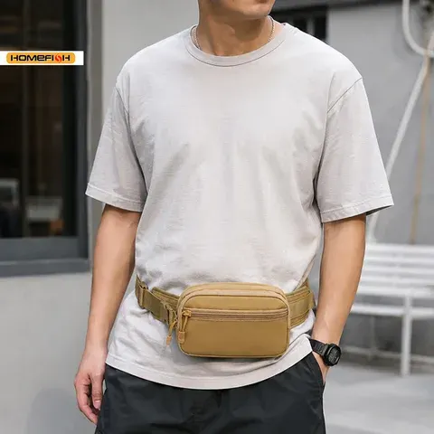 HOMEFISH Outdoor Taktische Molle-Gürteltasche Tarnfarben-Kampfgürteltasche