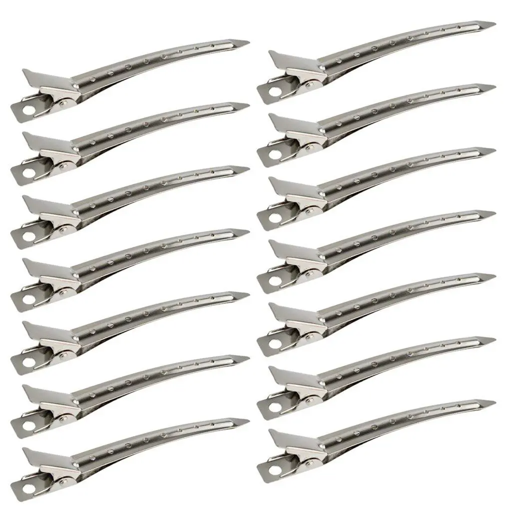 20-Piece Silver Duckbill Hair Clips