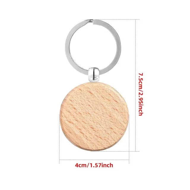 Wooden Keychain Blank 2
