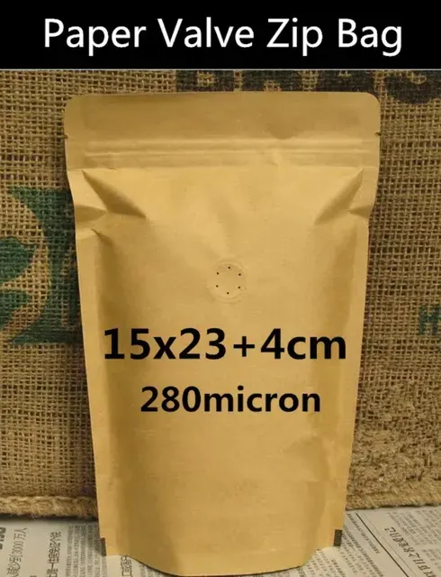 Kraft Paper Zip Pouch 3