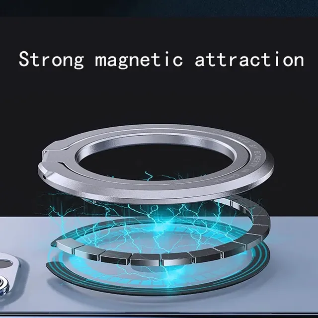 Magnetic 360° Rotating Finger Ring Phone Holder 4