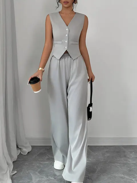 Damen-Weste-Hosen-Set