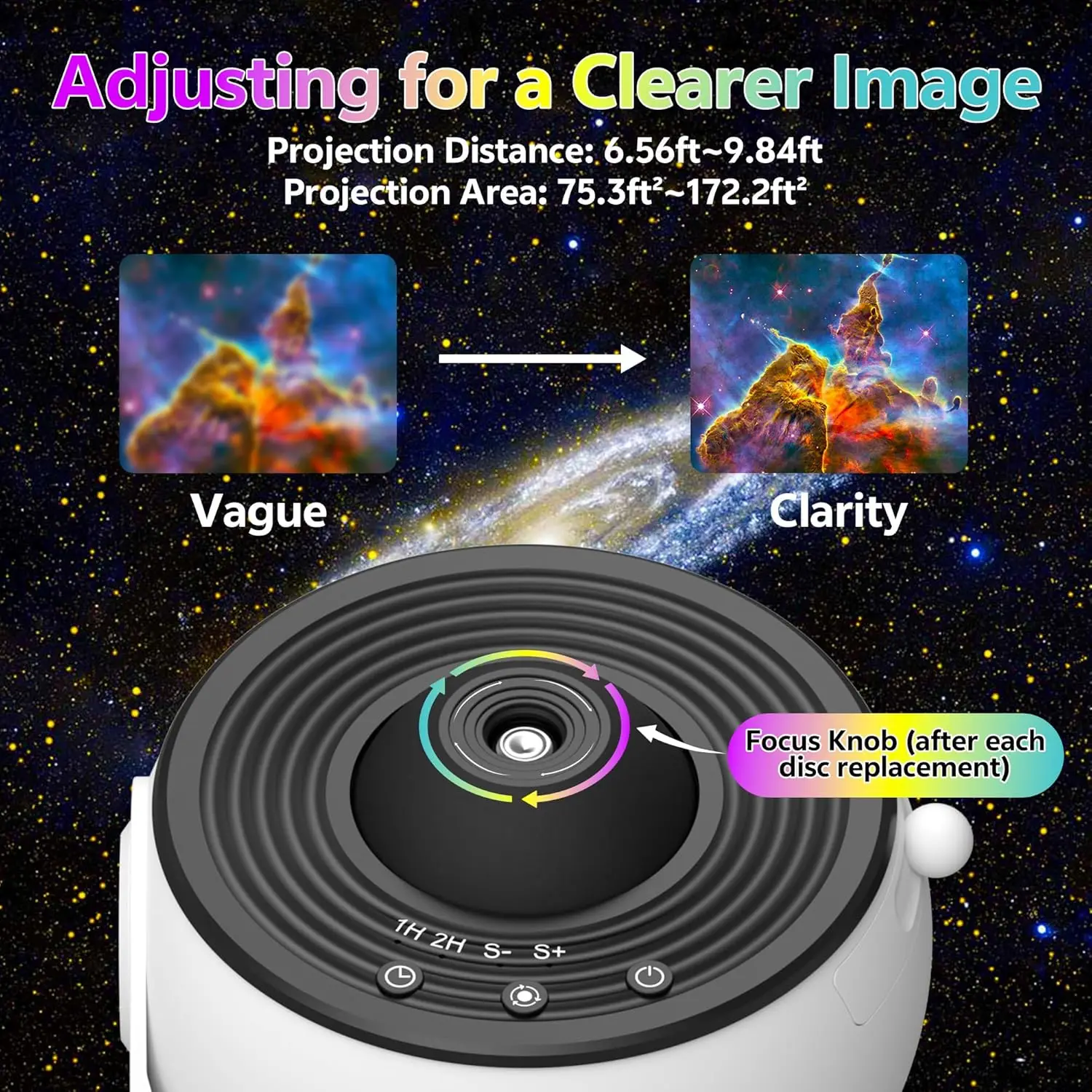 Galaxy Projector with 12 Film Discs 3