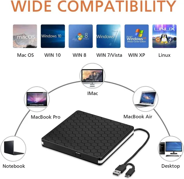 External USB 3.0 Type-C Blu-ray Drive 3