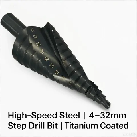 HSS-Kobalt-Stufenbohrer 4–32 mm mit Dreikantschaft
