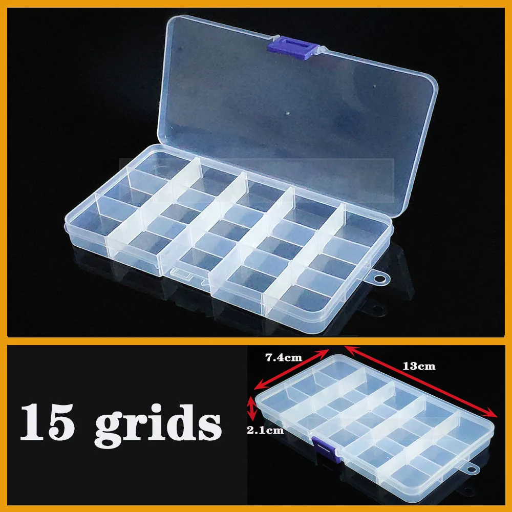 Clear Plastic Organizer Box with Compartments 4